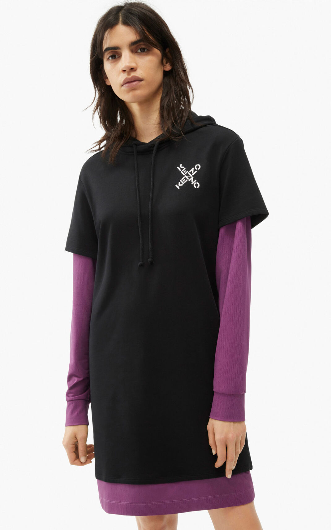 Vestidos Kenzo Sport Little X sweatshirt Mujer Negras - SKU.1208684